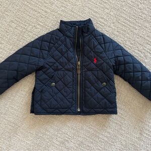 2T POLO Ralph Lauren Navy Quilted Jacket